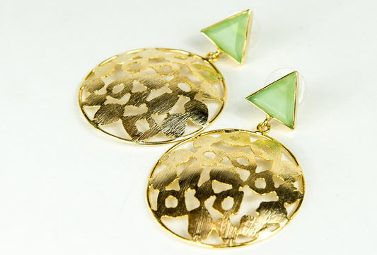 CELESTE GOLD STATEMENT EARRINGS