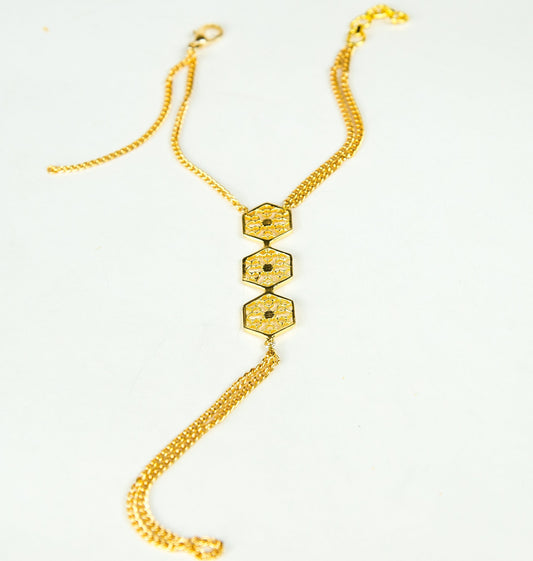 FILIGREE GOLD HAND HARNESS