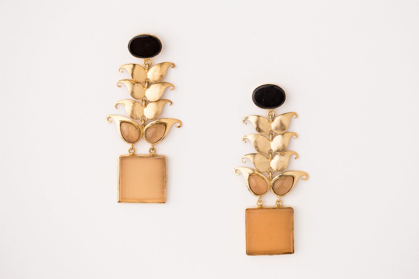 KENNA IN BLACK ONYX LONG EARRINGS