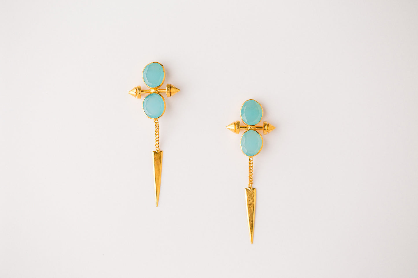 TANGO BLUE ARROW DROP EARRINGS