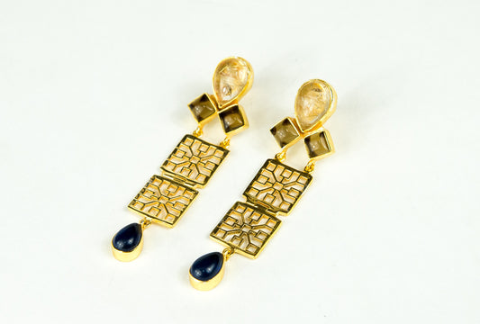MINA RUTILE FILIGREE EARRINGS