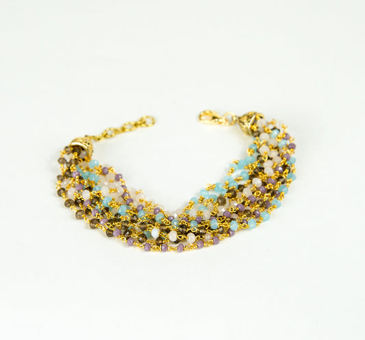 TURQUOISE BEADED BRACELET
